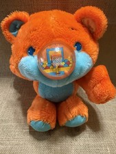 Vtg Playskool RUMPUS BASKETBALL Nosy Bear Nose ORANGE TURQUOISE 1987 11" Works 