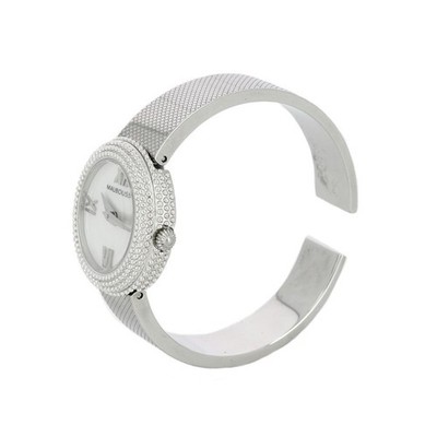 Mauboussin Premier Jour Watch MOP Steel NEW Full Set 2013 Neo-Vintage Gift