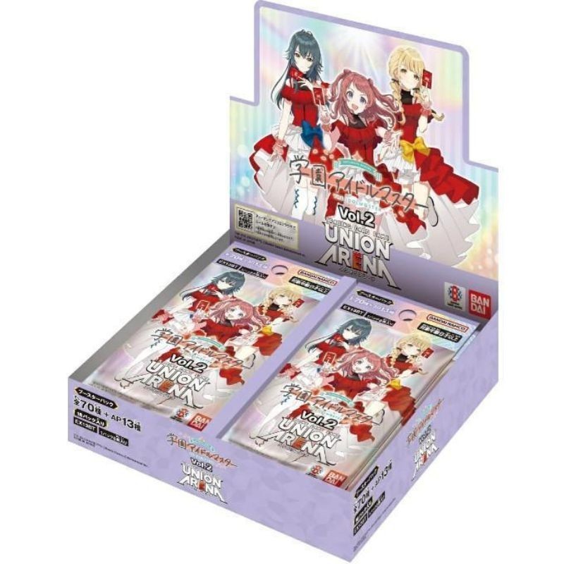 BANDAI Union Arena The IDOLM@STER Gakuen Vol.2 EX13BT Booster Pack Box TCG