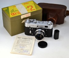 FULLY SERVICED LAST YEAR ISSUE USSR "FED 2" RF camera INDUSTAR-61 LENS, BOXED