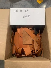 Genuine Leather Scrap, Remnants 20 lbs (lot 54)