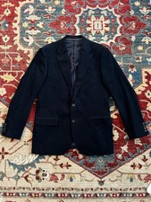 J Crew Navy Corduroy Blazer Italy 42r Slim
