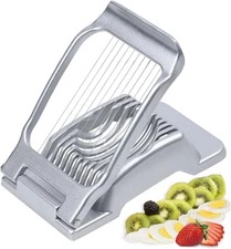 Egg Slicer for Hard Boiled Eggs Heavy Duty Fruit Egg Cutter with Stainless Steel