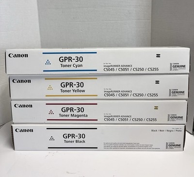 NEW Genuine Canon GPR-30 Toner Cyan Magenta Yellow Black C5045 C5051 C5250 C5255