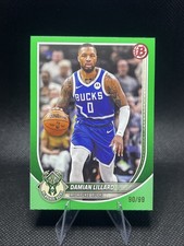 Damian Lillard 2025-26 Bowman GREEN /99 Milwaukee Bucks #81