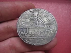 TURKEY Ottoman Empire SELIM III YUZLUK - solid SILVER COIN, Istanbul - genuine.