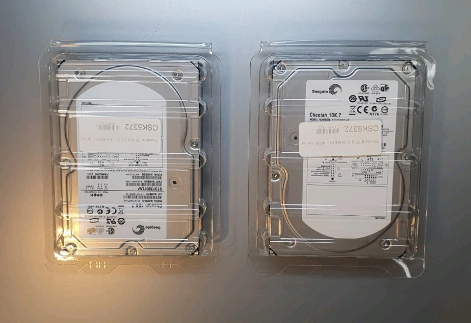 SEAGATE Cheetah 10k.7 - ST373207LW - SCSI Internal Hard-drive (x2) - 72gb (each) - Image 3 of 4