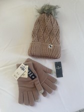 Abercrombie Kids Touchscreen Tech Gloves, Pink/Gray, Size L/XL