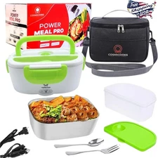 Electric Heating Lunch Box Portable for Car Office & Picnic With Warmer Bag 1.5L