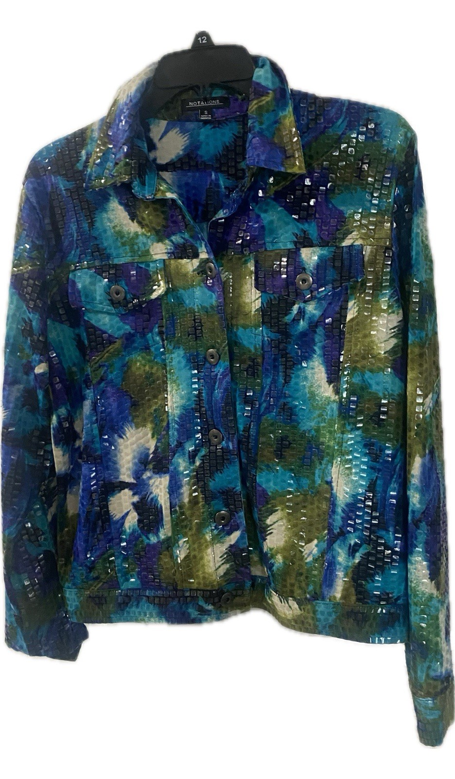 Notations Jacket Women's Size small  Multicolor S… - image 5