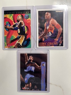 Cedric Ceballos & Dan Majerle 3-Card Lot - NBA Hoops Crunchers, Fleer '94, Cavs