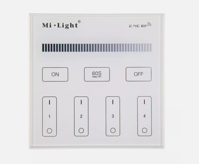 MiBoxer 2,4G 4 Zone TOUCH Wand Controller B1 einfarbige