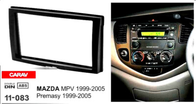 2DIN Autoradio Rahmen Radioblende kompatibel mit MAZDA MPV / Premasy 1999-2005
