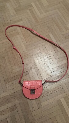 Original MCM rosa pink Lack Anhänger Geldbörse Geldbeutel Tasche