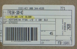 Fp 301 1 8 Bl 500 3m Fp018k 50 Nd Heatshrink Fp301 1 8 X 50 Blk 50 Feet Ebay
