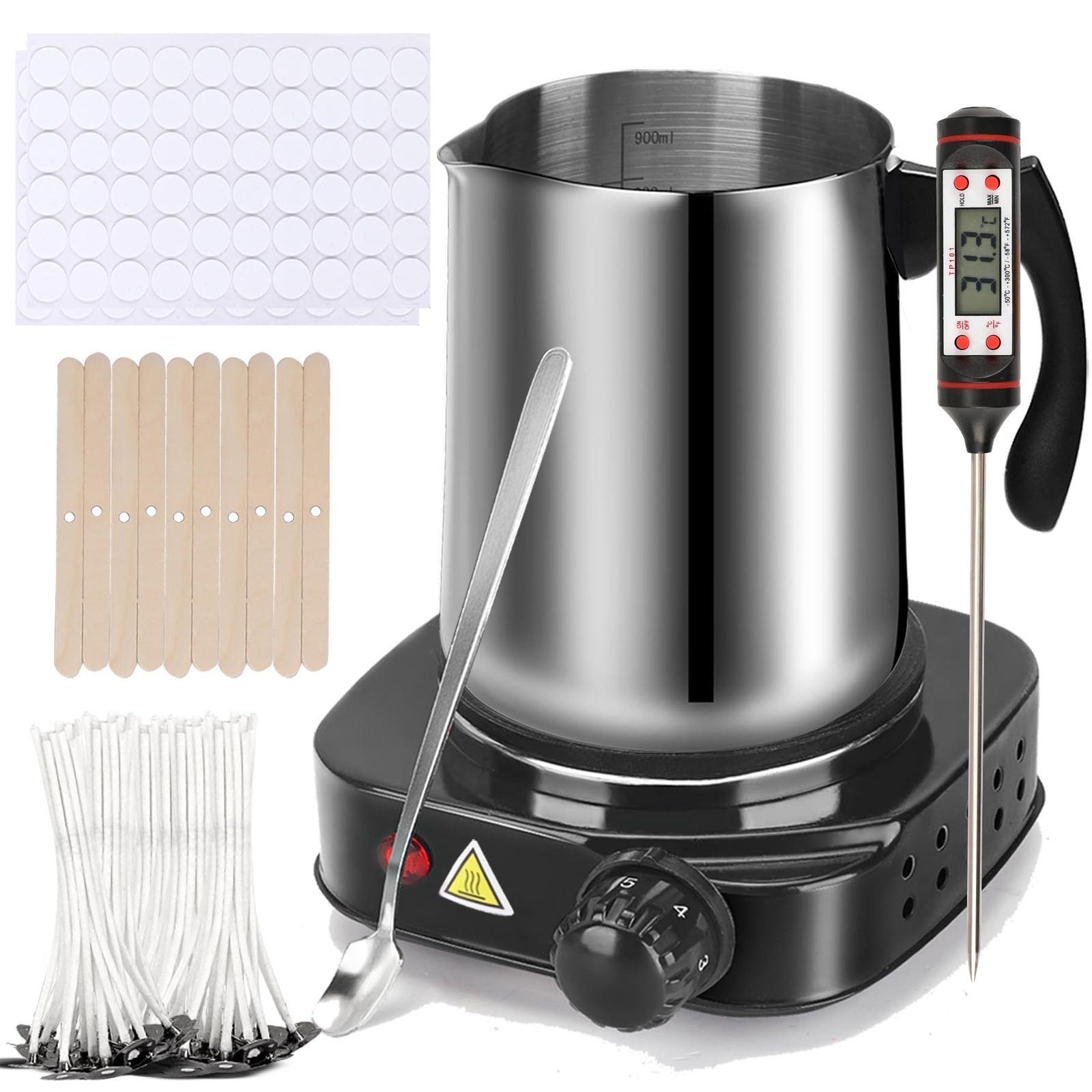Haccah Candle Making Kit Wax Melter for Candle Making DIY Candle Making Suppl...-image