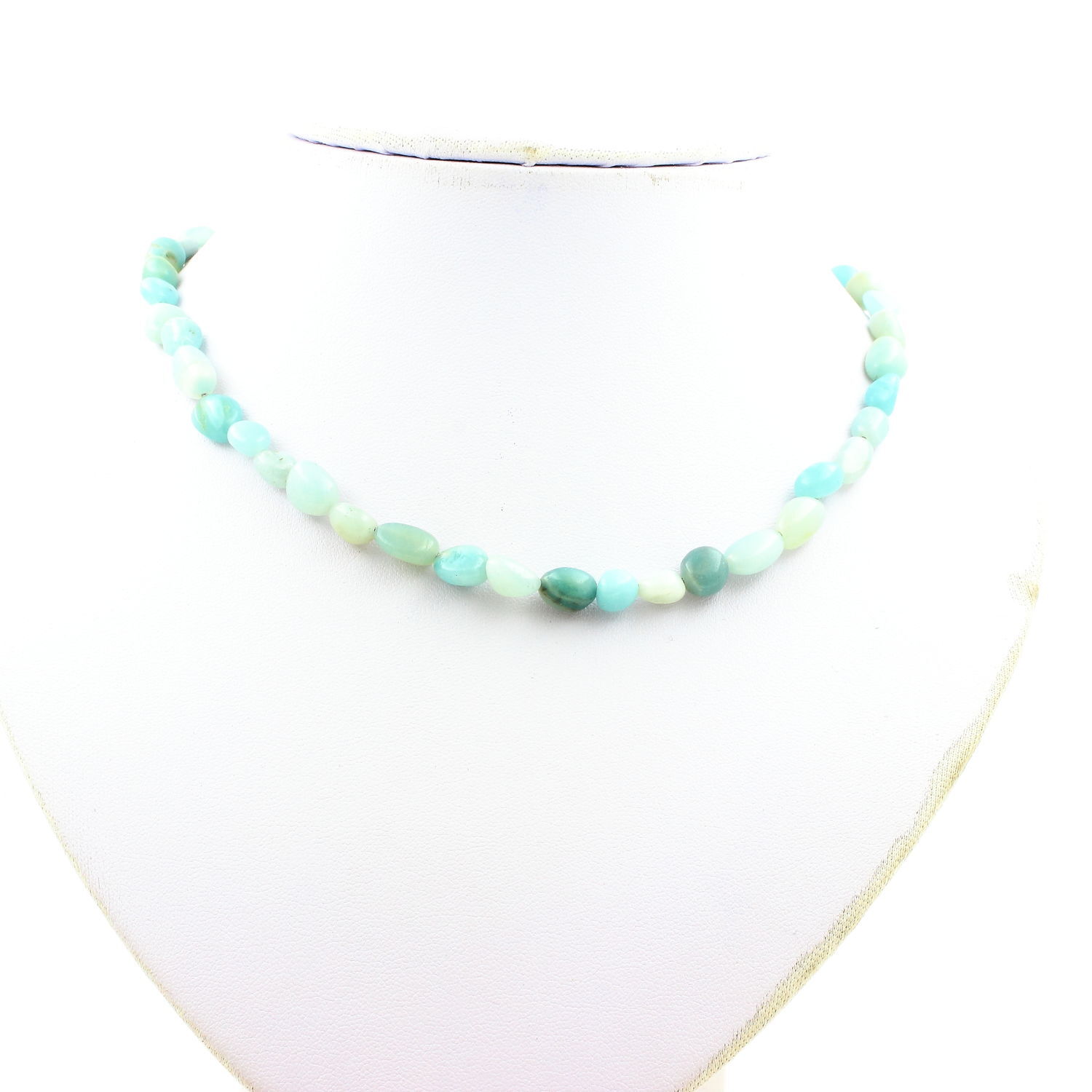 Collier amazonite du Brésil, le bijou zen en acier pour votre quotidien