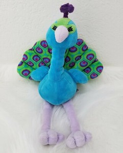 Ganz Webkinz Plush Pretty Peacock HM498 Blue Green Bird Stuffed No Code | eBay