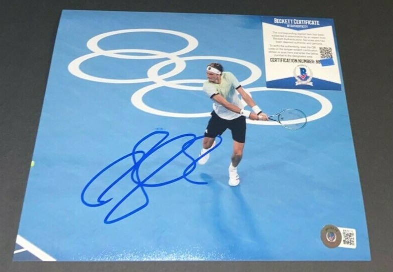 ALEXANDER ZVEREV SIGNED 8X10 PHOTO 2020 2021 TOKYO OLYMPICS TENNIS