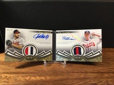 2023 Topps Tier One Dual Autograph Relic Book John Smoltz Tom Glavine Braves /10