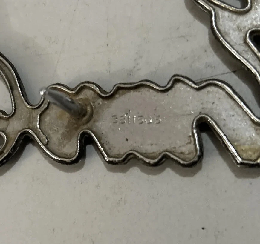 1975 1976 1977 Plymouth Gran Fury Script Emblem Badge OEM 3811505 - Image 3 of 4