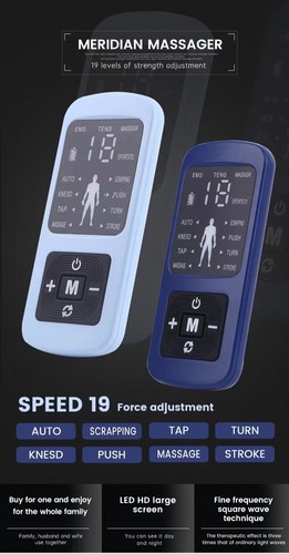 Home Color Screen Dual-Port Electronic Pulse Meridian Massager (Low-Frequency) - Picture 13 of 19