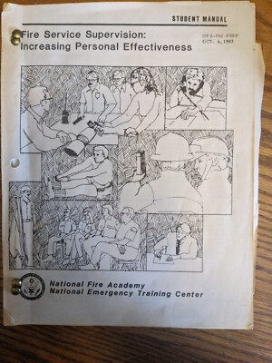 FIRE SERVICE SUPERVISION FIREFIGHTER MAGAZINE VTG RARE FIREMAN