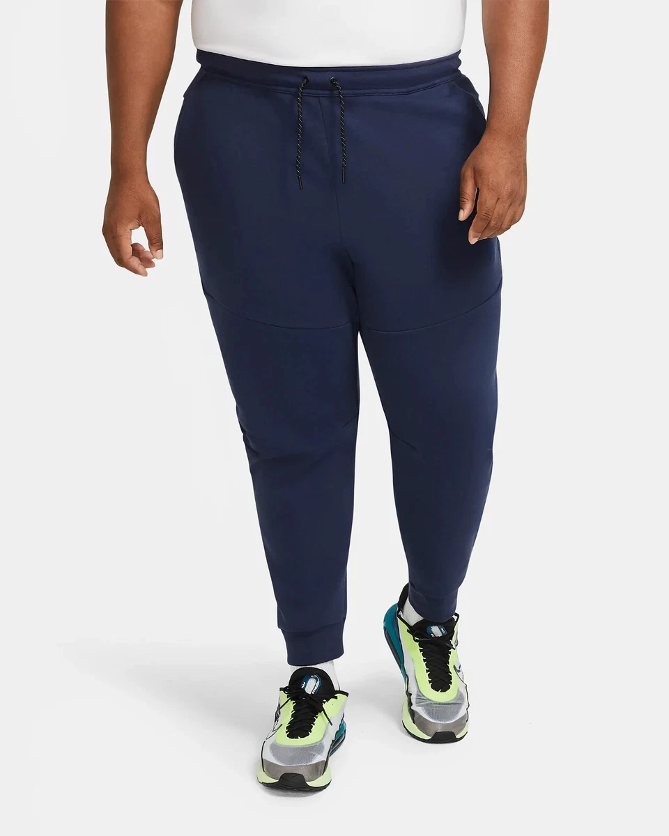 Nike Tech Fleece Slim Fit Tapered Jogger Sweat Pants Navy Men s
