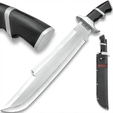 Raptor Machete with Sheath | Stainless Steel | Pakkawood Handle | 20.5" Overall