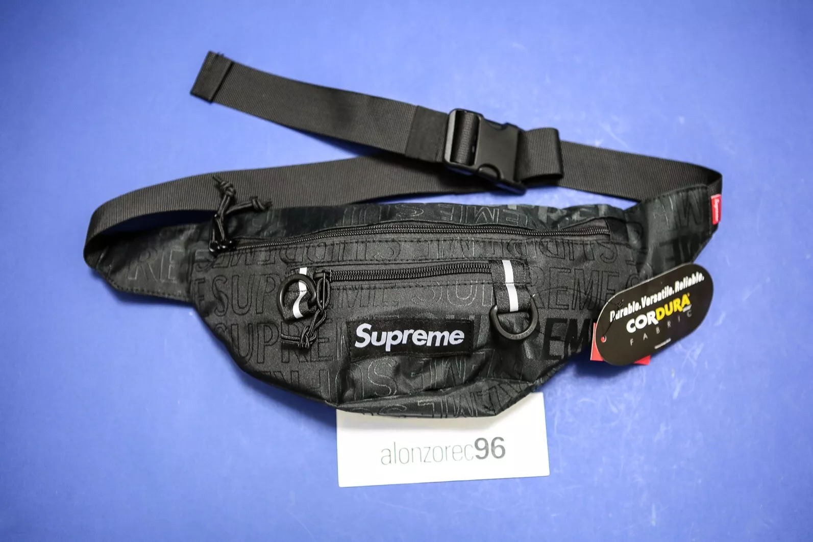 Sac taille noir Supreme SS19 pack Fanny TTD