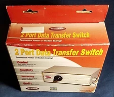 Belkin F1B024-E 2-Port Data Transfer Switch.  New Open Box. 