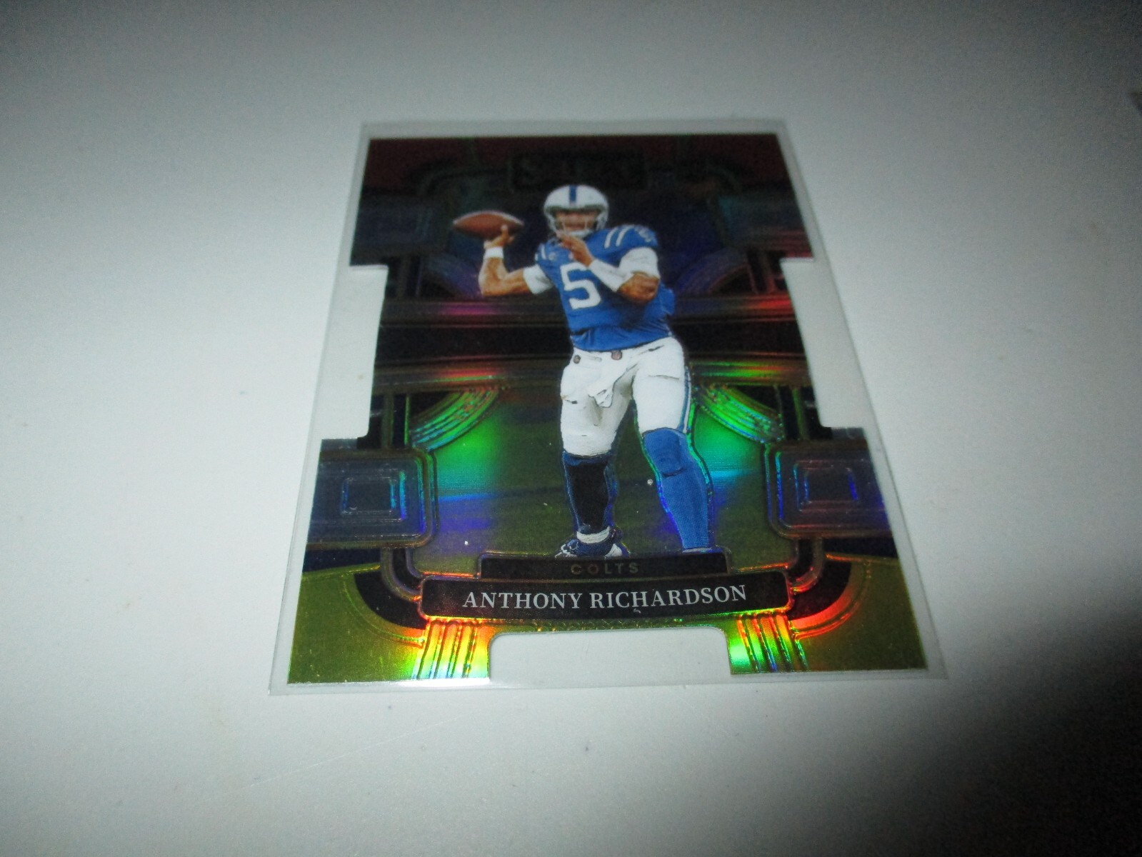 Anthony Richardson 2023 Panini Select Concourse Red Yellow Die-Cut Prizm RC #43