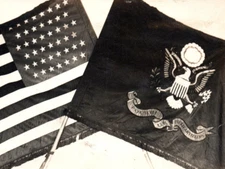WWI Army Regiment Flag Real Photo Postcard 