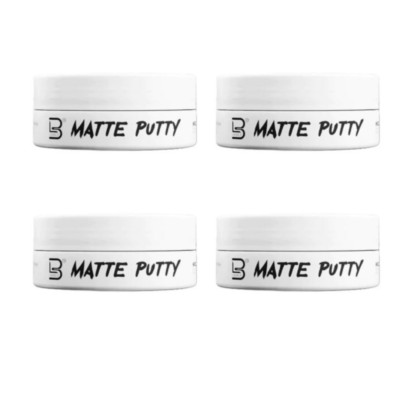 LEVEL3 Matte Putty 5 oz | Matte Finish, Medium Hold (PACK OF 4)