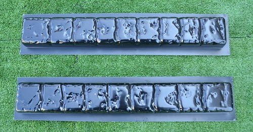 Tandefio Wellmetall-Garteneinfassung – 6 M Bordüre Aus Verzinktem Stahl Für Beete, Rasen & Gärten | Weiß | 25,4 Cm Hoch | Flexibel & Robust