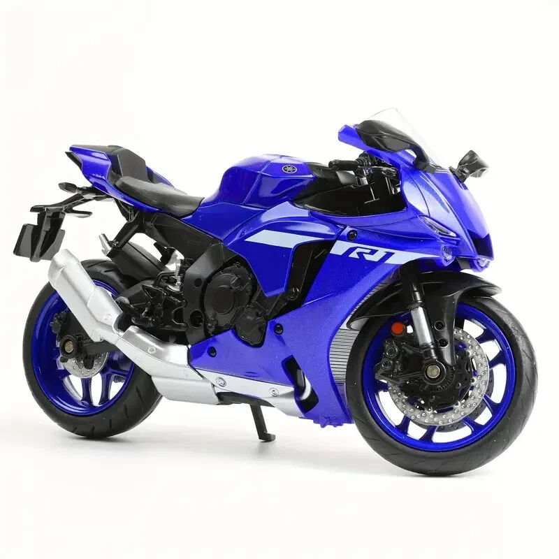 1:12 2023 Yamaha YZF-R1M Diecast Moto Modelo Juguete Regalos Hombres Colección Azul Foto 3 de 3