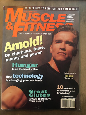 Muscle & Fitness Magazine September 1994 Arnold Schwarzenegger Cover