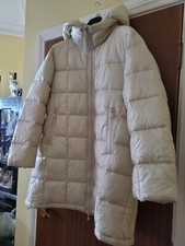 Gerry Weber Winter White Quilted Coat Size 20 New Rrp £180