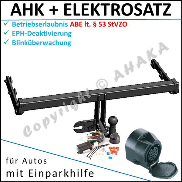 Ahk + E-Satz ES13 FüR Ford Focus I SchräGheck 98-04 Eph-Abschaltung Einparkhilfe-image