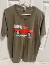 Lehman’s Brothers T Shirt Grey With Red Pick Up Truck Size Large
