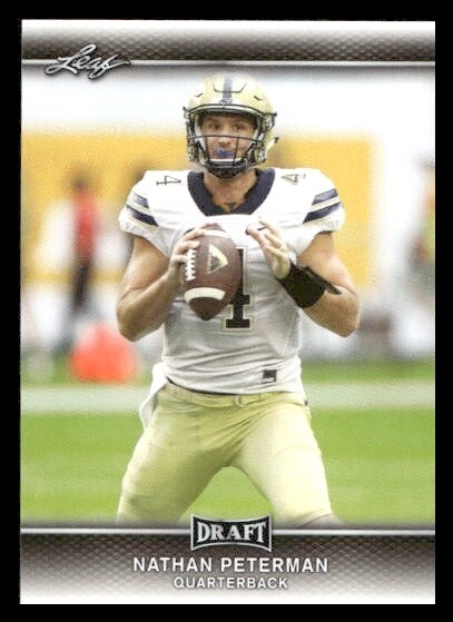 2017 Leaf Draft #53 Nathan Peterman Rookie Pittsburgh Panthers