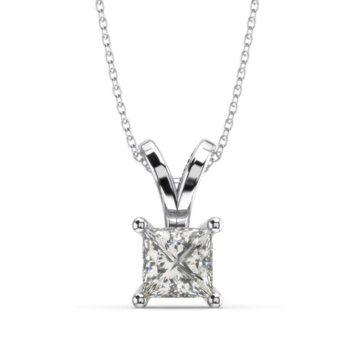 1.25 Ct PRINCESS CUT DIAMOND SOLITAIRE 