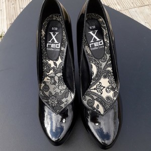 black shiny shoes ladies