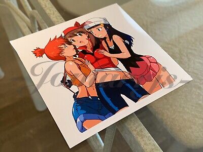 Pokemon Anime Misty Kasumi May Haruka & Dawn Hikari Sticker Decal