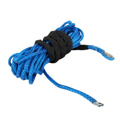 5/16''x50' Synthetic Winch Rope Line Recovery Cable 12000LBS w/Sheath For UTV ATV