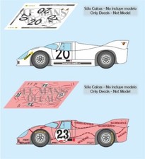 Decals Porsche 917/20 Le Mans 1971  1:32 1:24 43 18 slot pink pig 917 20 calcas