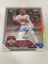 2023 Topps Chrome Michael Stefanic Rookie Auto Refractor /499 #RA-MST Angels RC