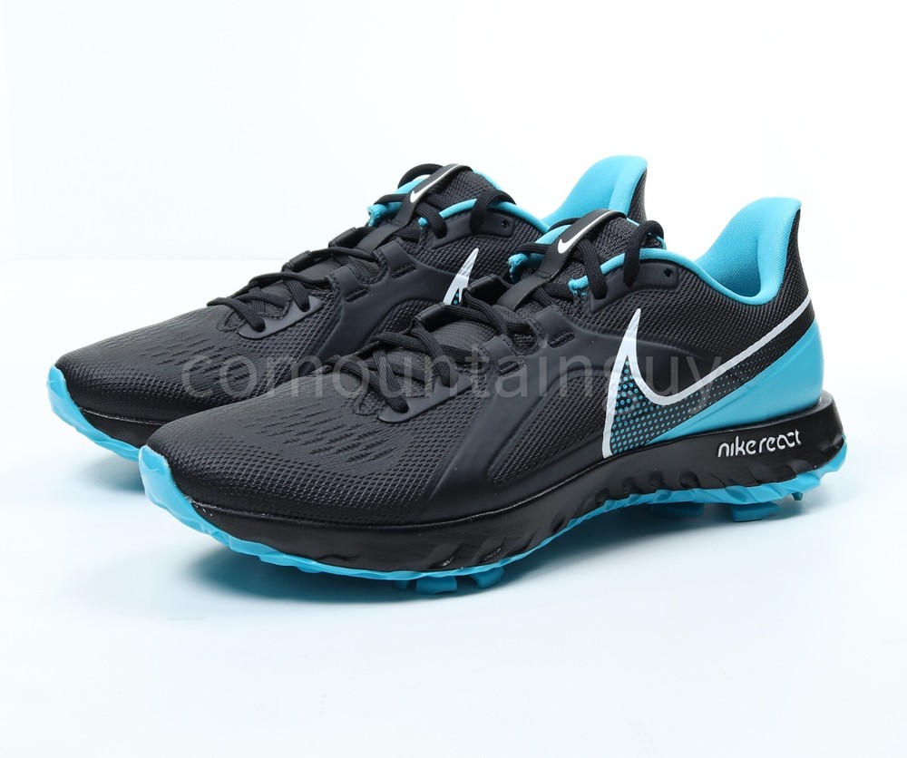 Nike React Infinity Pro Running Shoes Black White Chlorine Blue Size 11.5 CT6620-008