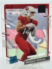 Michael Wilson 2023 Panini Clearly Donruss Rated Rookie #76 Arizona Cardinals RC