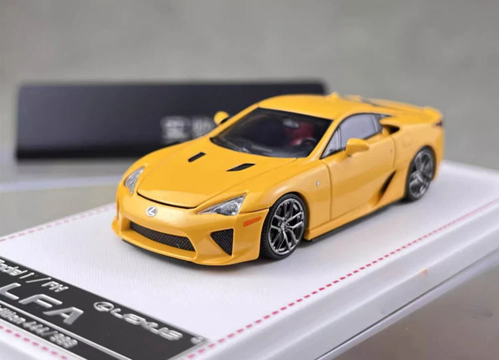 FH 1:64 Yellow LFA Coupe Racing Sports Model Diecast Metal Car